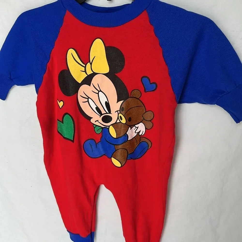 Disney Minnie Mouse infant vintage one piece outfit size 9/12 months - Picture 6 of 6